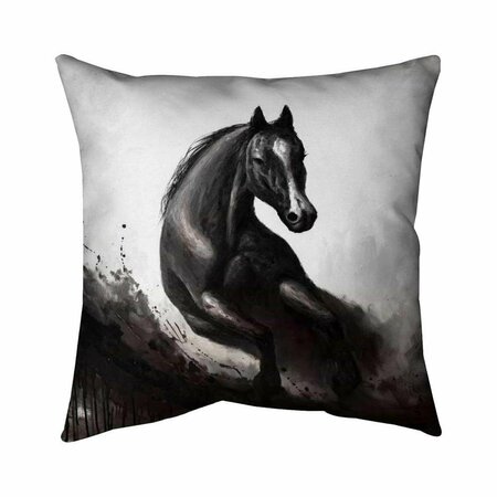 BEGIN HOME DECOR 20 x 20 in. Horse In Motion-Double Sided Print Indoor Pillow 5541-2020-AN118-1